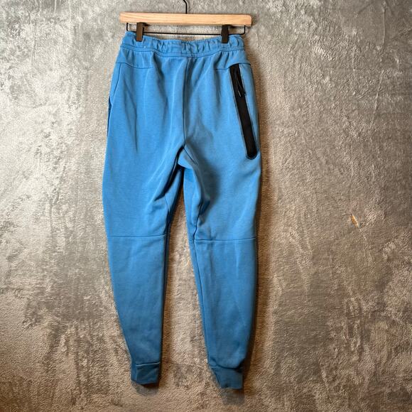 Nike Tech Fleece Jogger Sweatpants Mens Sz XS Blue Athletic Athleisure Comfort - Picture 7 of 9